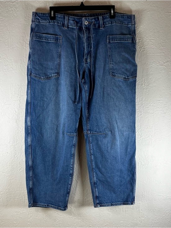 American Eagle Stretch Barrel Jeans in Indigo Abyss - Picture 3 of 15